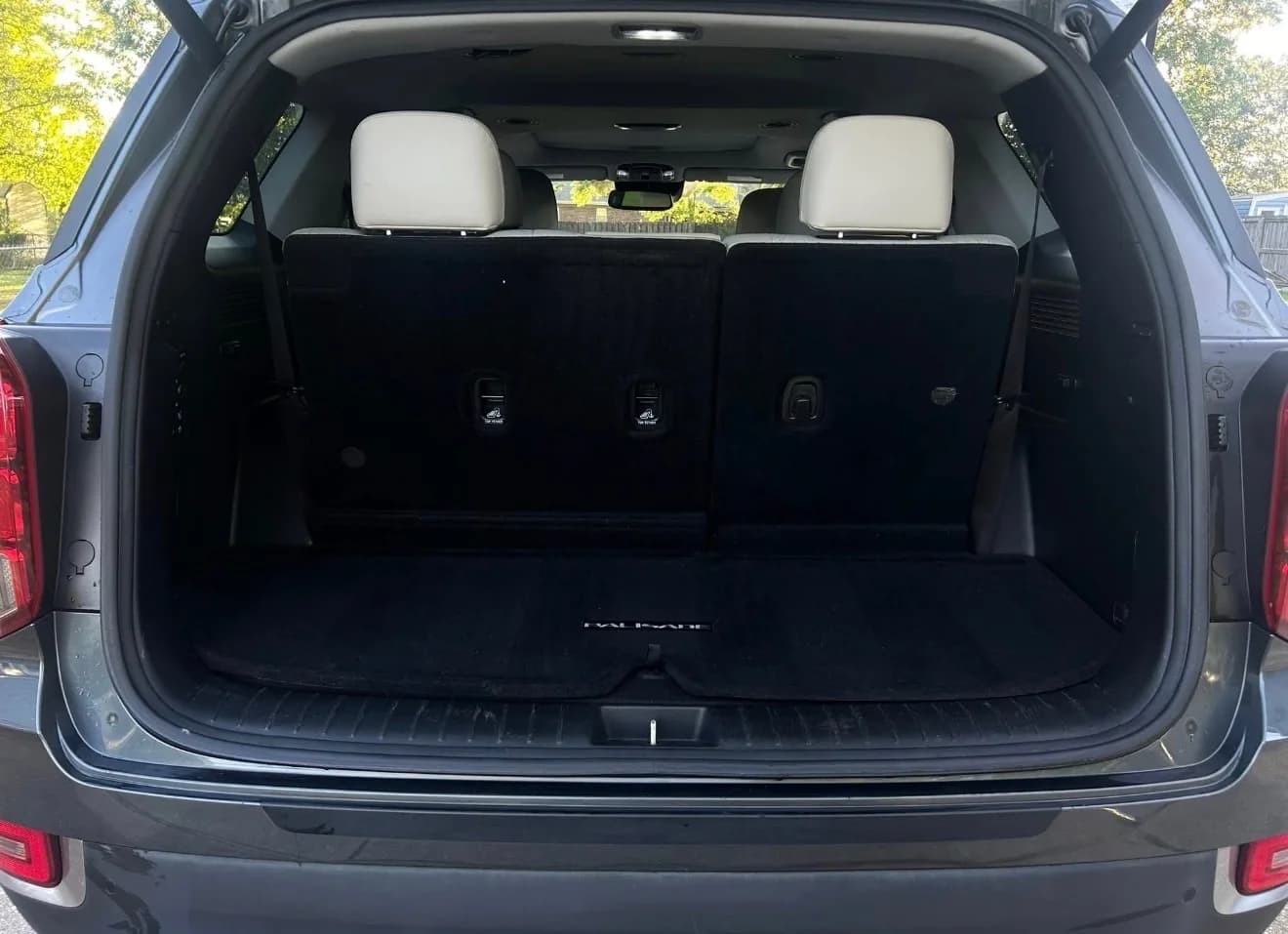 SUV cargo area clean after an interior detail